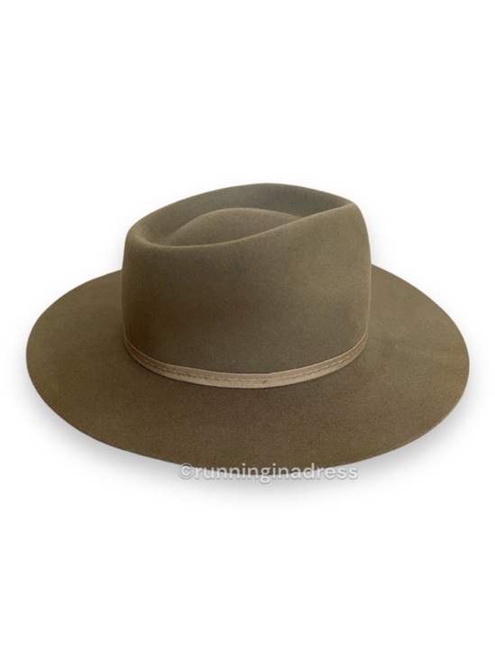 NWT Lack of Color Moss Zulu Wool Fedora Hat Moss Olive Green M 57cm main image 6